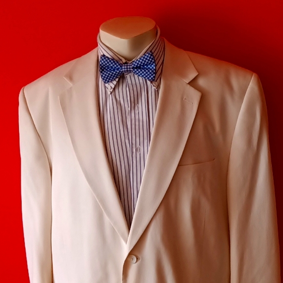 Riccardo Fazzi linen,3 button suit sz 44reg pants4 - Picture 3 of 12